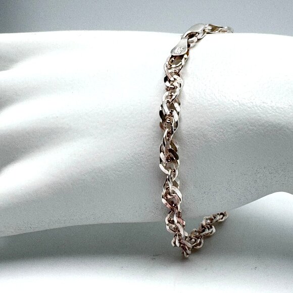925 Sterling Silver Bracelet  Milor Italy 7 grams 7 Inches  Vintage - Picture 1 of 11
